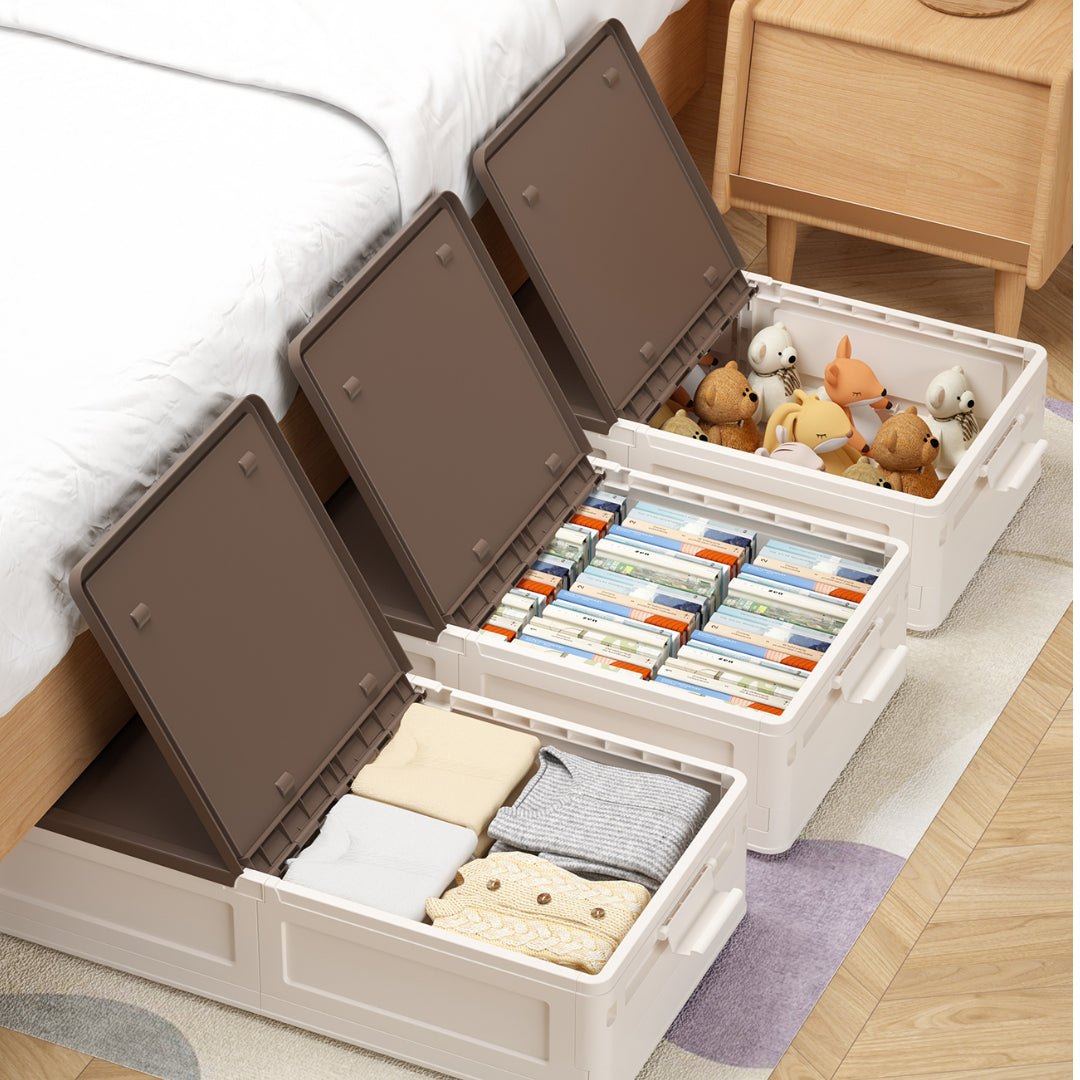 Versatile Storage Drawers Sets 4 Pack (Blue&Brown)-15QT – Haixinhome