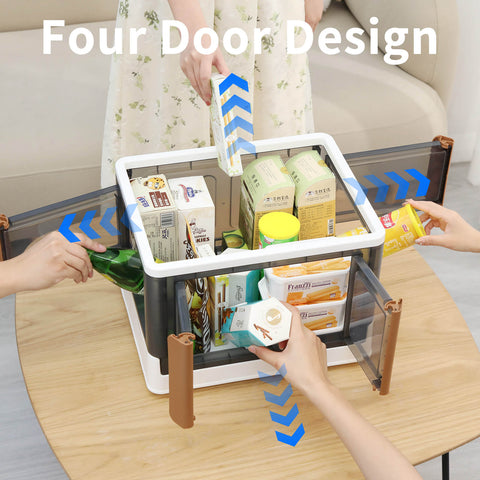 4 Doors Opening  Foldable Storage Bins 4 Doors Opening  Foldable Storage Bins