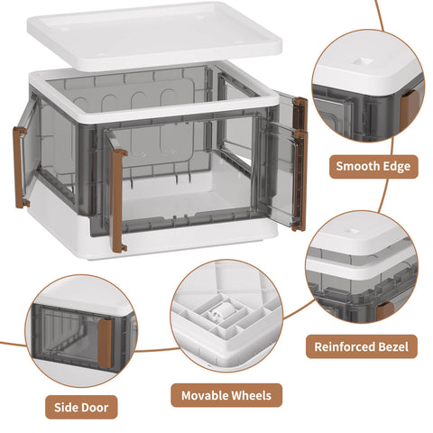 4 Doors Opening  Foldable Storage Bins