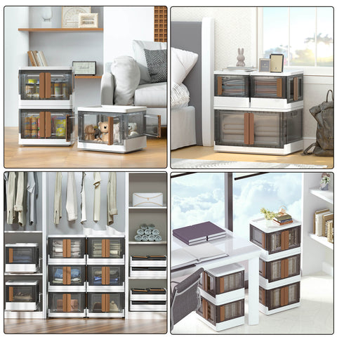 4 Doors Opening  Foldable Storage Bins