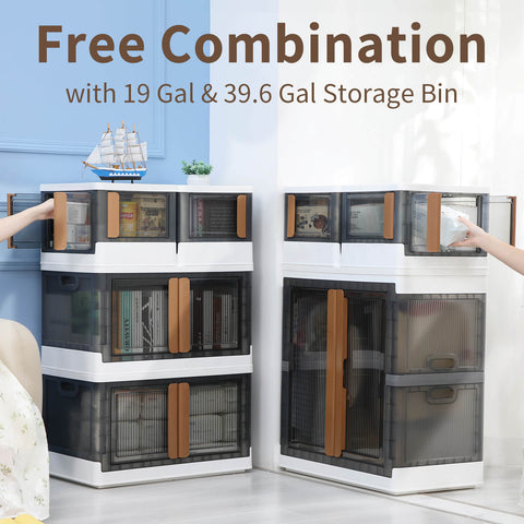 4 Doors Opening  Foldable Storage Bins