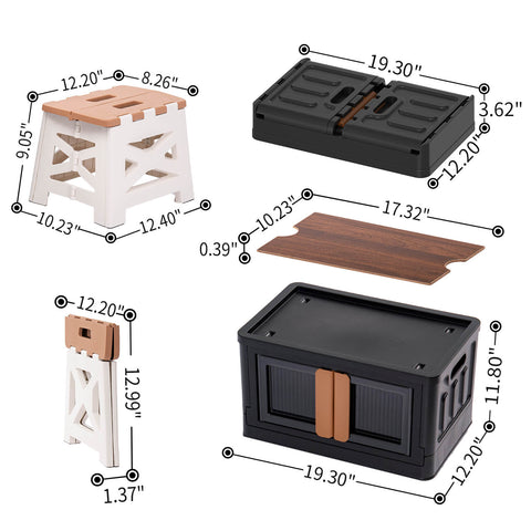 Outdoor Storage Box  with wooden lids