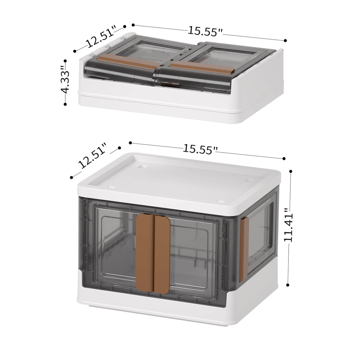 4 Doors Opening  Foldable Storage Bins