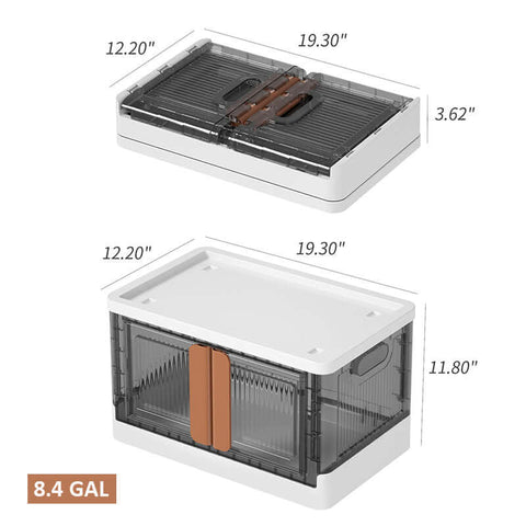 Collapsible Storage Bins with lids