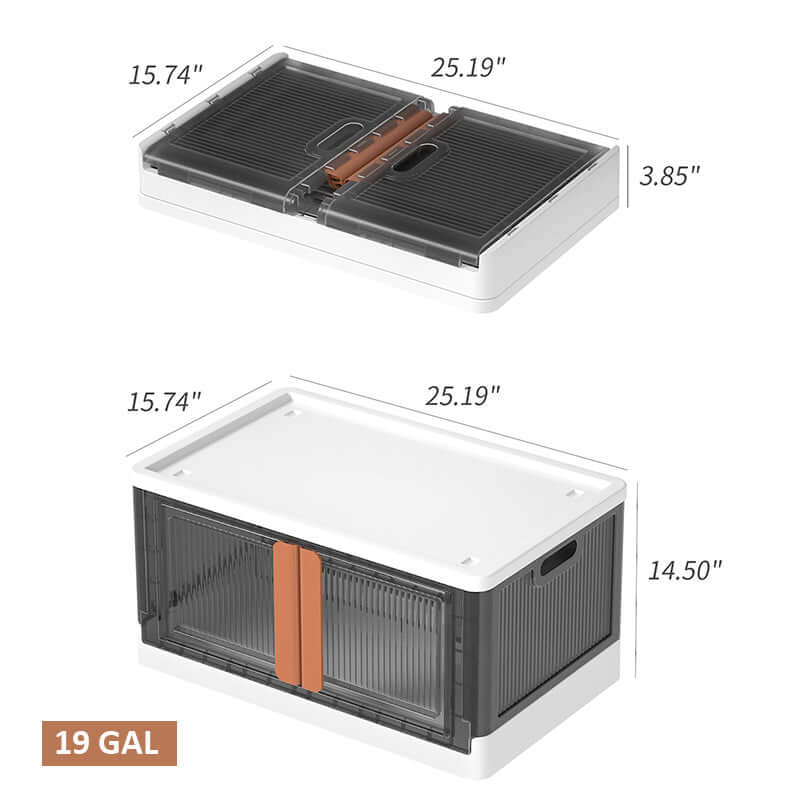 Collapsible Storage Bins with lids