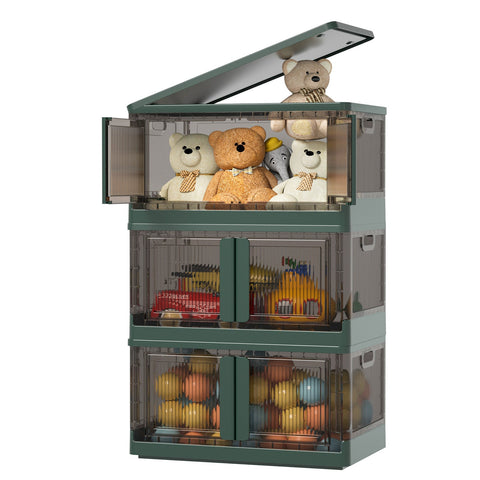 Storage Cabinet Shelves Organizer-Green