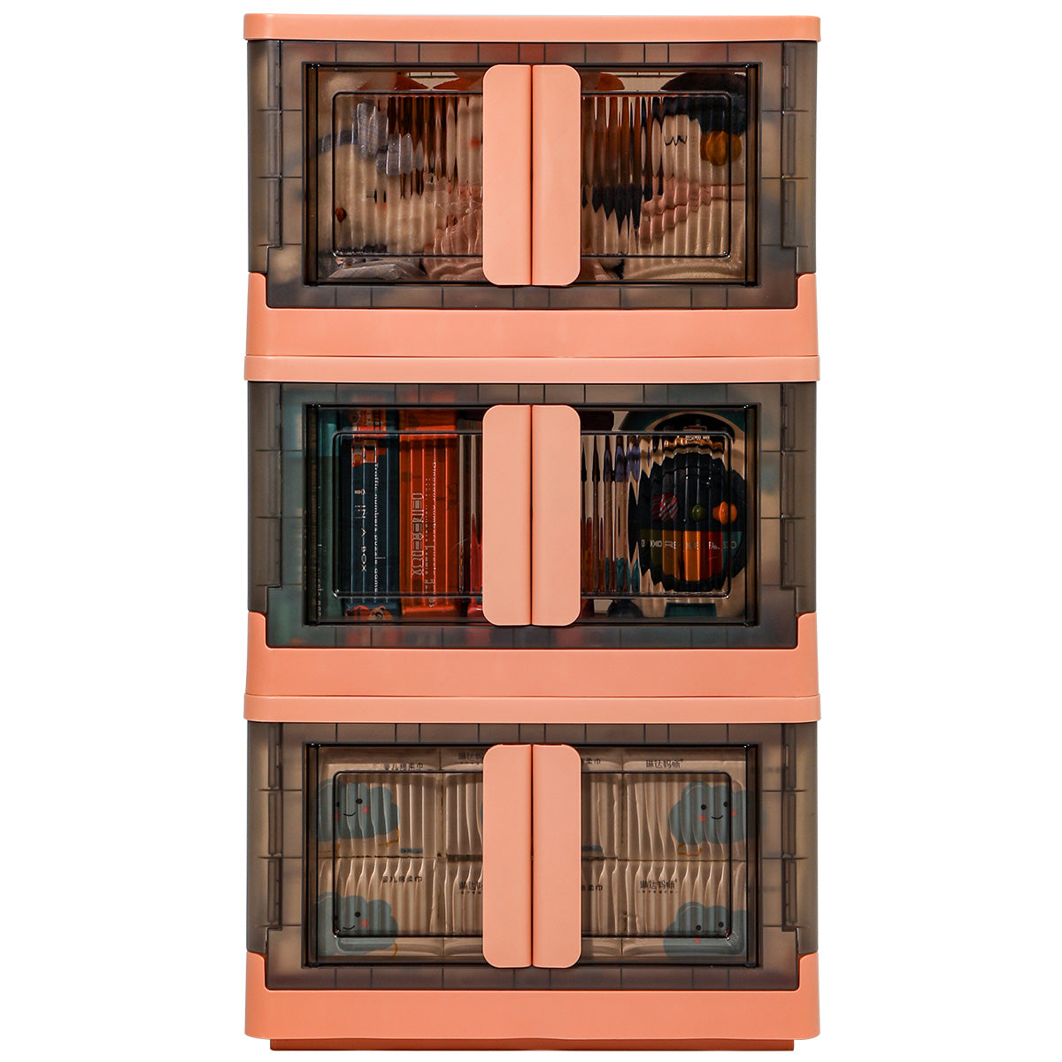 [🔥BUY ONE GET ONE] Folding Storage Bins with Lids - Orange