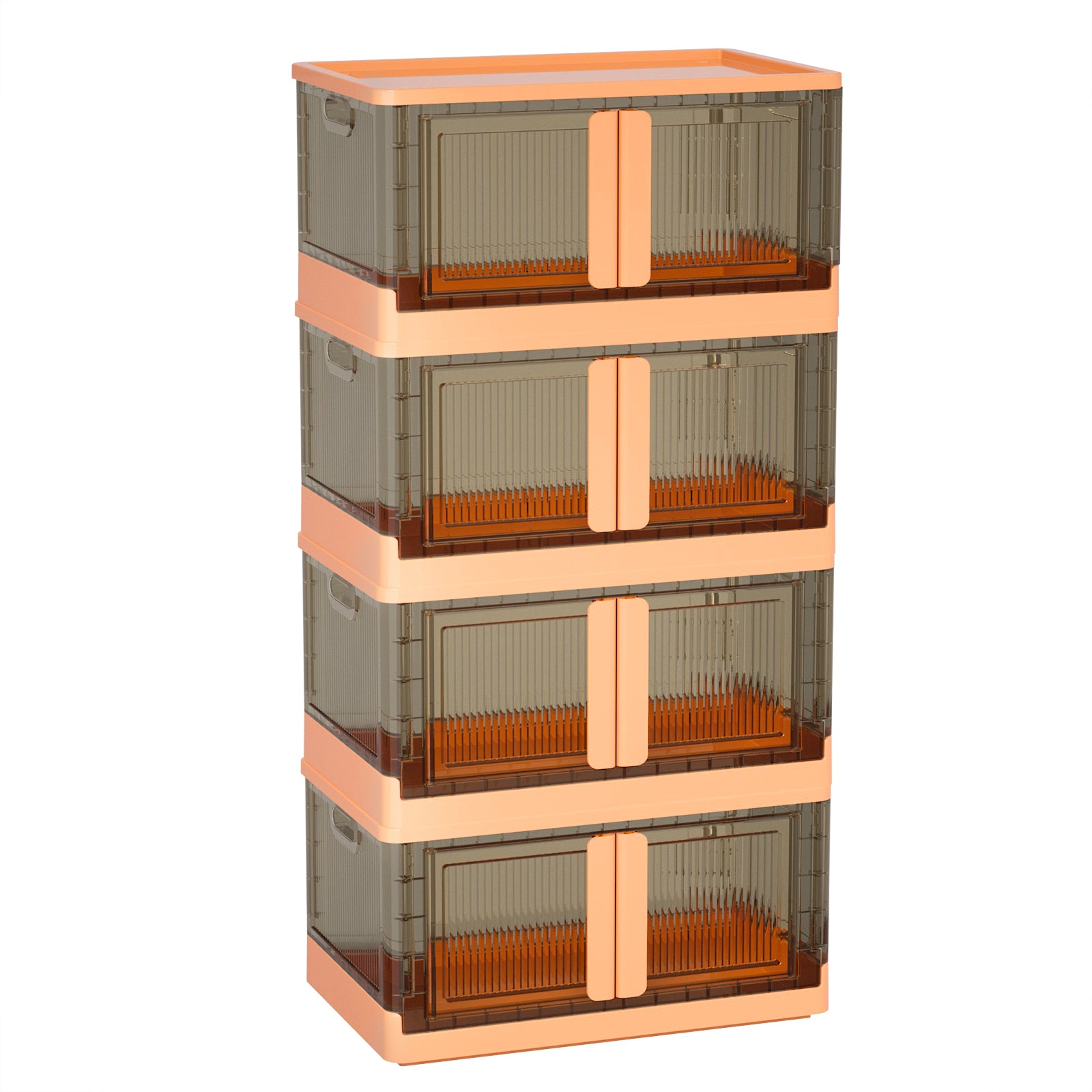 [🔥BUY ONE GET ONE] Folding Storage Bins with Lids - Orange